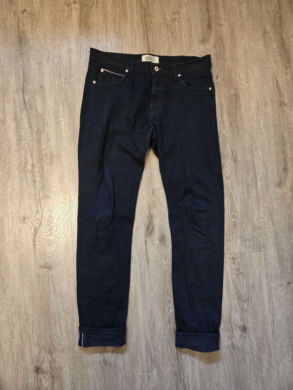 Naked & Famous Denim Indigo Stretch Selvage Jeans